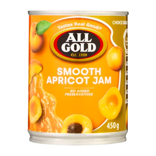 All Gold Smooth Apricot Jam 450g Can - SA2EU