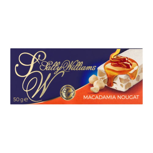Sally Williams Nougat Macadamia Nut 50g bar - SA2EU