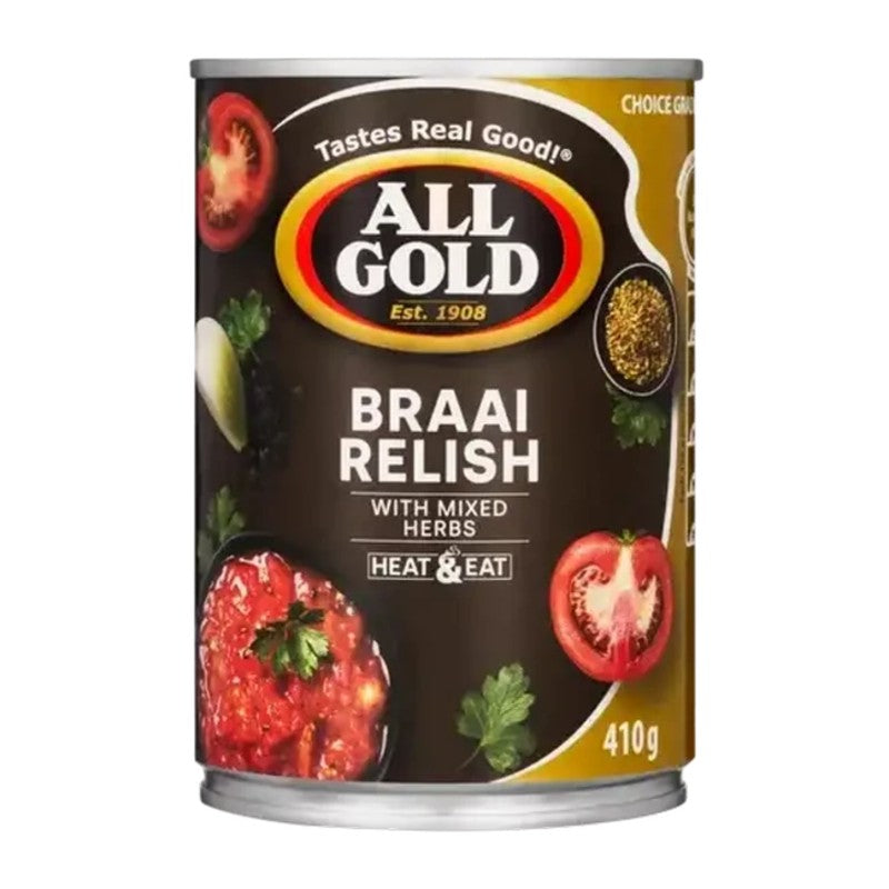 All Gold Braai Relish 410g Can