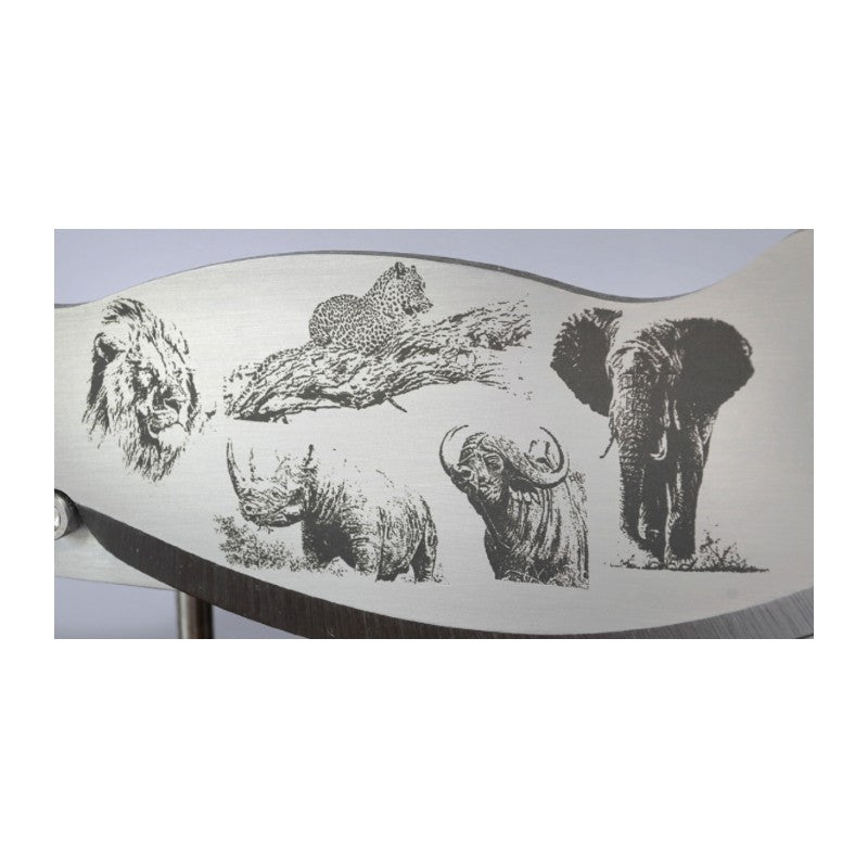 Blacksmith Creations Small Biltong Cutter - Big Five etching
