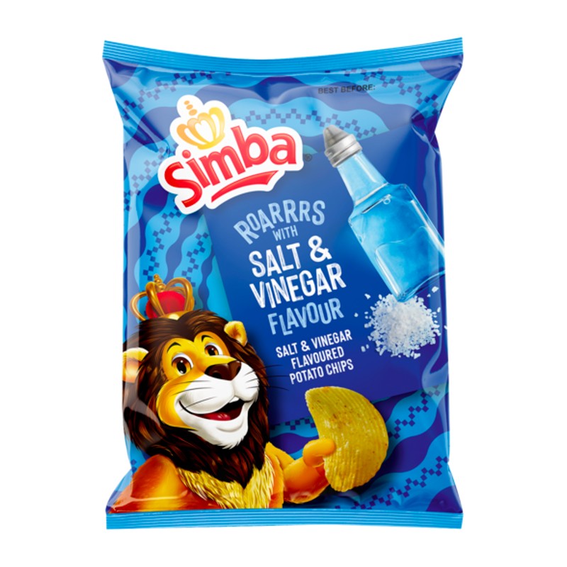 Simba Salt & Vinegar Chips 125g - SA2EU